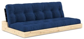 Divano letto in velluto a coste blu 196 cm Base - Karup Design