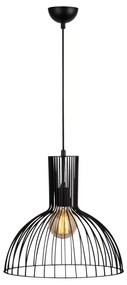Lampada a sospensione nera con paralume in metallo ø 38 cm Fellini - Opviq lights