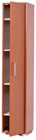 Scarpiera in legno nobilitato 1 anta ripiani interni H 189 cm Ciliegio