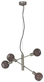 Briloner 4814-042 - Lampadario a sospensione con filo NATURE 5xE14/5,5W/230V