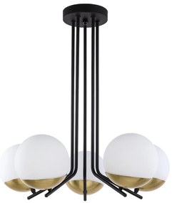 Jupiter 1720 - Lampadario a sospensione SANTA 5xE14/40W/230V ottone