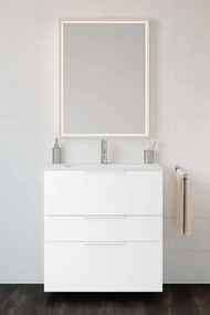 Mobile sottolavabo e lavabo Neo per vasca centrale bianco L 60 x H 84 x P 48 cm 3 cassetti