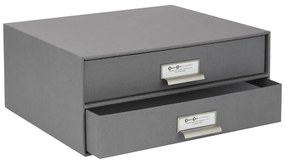 Cassetto portadocumenti grigio a 2 livelli , 33 x 22,5 cm Birger - Bigso Box of Sweden