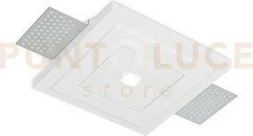 Zephyr faretto da incasso in gesso verniciabile ip20 led cob cree 1...