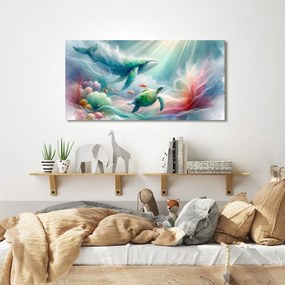 Quadro su tela – Mondo sottomarino degli animali