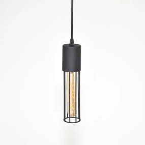 Lampadario a sospensione con filo MELODY 2xE27/15W/230V nero