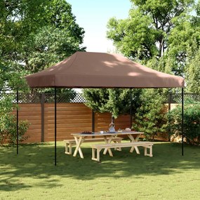 Tenda Da Festa Pieghevole Pop-up Marrone 440x292x315 Cm /