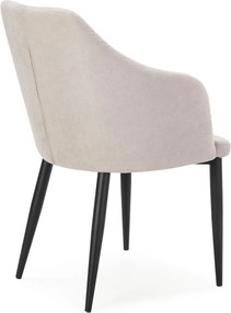 Set di sedie da pranzo grigio chiaro in imbottito 2 pz Nadi – Marckeric