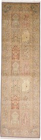 Cashmere Silk Tappeto 90x320 (Indian) Annodato A Mano