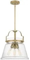 Lampadario Contemporaneo Wimberley Acciaio Ottone Antico 3 Luci E27