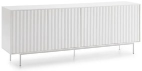 Cassettiera bassa bianca 211x80 cm Sierra - Teulat