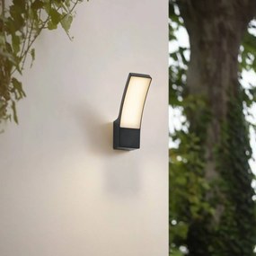 Applique da esterni a LED Ilvita Lindby, Nero, Alluminio, Moderno, Applique LED da esterni