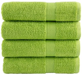 Asciugamani Da Bagno Solund 2 Pz Verdi 100x150 Cm 600 G/m² /