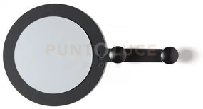 Specchio moderno da parete riflesso appeso nero in ferro, vetro per...