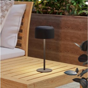 Eglo 901889 - Lampada da tavolo solare a LED ROCCANOVA LED/2,8W/3,7V IP44 nera