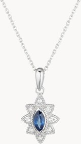 Collana in oro bianco con diamanti Solona