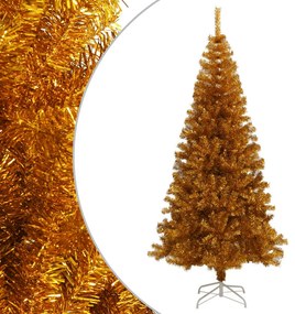 Albero di Natale Artificiale con Supporto in Varianti di Colore e Dimensioni, 180 cm / Oro / PET