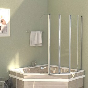 Cabina Da Bagno 120x140 Cm İn Vetro Temperato /