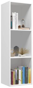 Libreria/mobile tv bianco 36x30x114 cm in legno multistrato