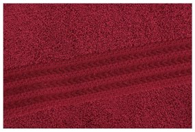 Asciugamano in cotone rosso, 30 x 50 cm Rainbow - Foutastic