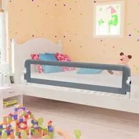 Sponde Letto di Sicurezza Bambini Grigio 180x42cm Poliesterecod mxl 97005