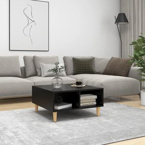 Tavolino Da Salotto Nero 60x60x30 Cm İn Legno Multistrato /