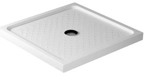 Piatto doccia 80x80 H 6 quadrato in ceramica bianca con antiscivolo