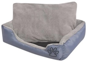 Cuccia per cani con cuscino imbottito taglia xl grigio