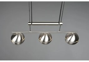 Trio - Lampadario a sospensione con filo FLETCHER 3xE14/40W/230V cromo opaco