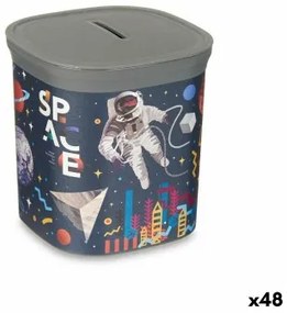 Salvadanaio Multicolore Astronauta Plastica 9 x 10,2 x 9 cm (48 Unità)