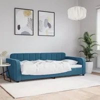 Letto da Giorno Blu 90x200 cm in Velluto 354057