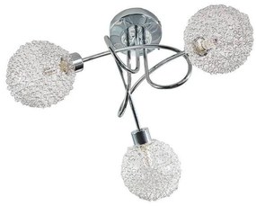 Lindby - Ticino 3 Plafoniera Round Silver/Chrome Lindby