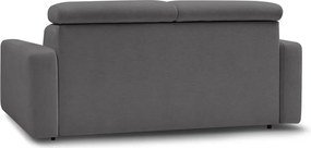 Divano in grigio scuro allungabile 195 cm Monaco – Bobochic Paris