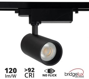Faro LED 20W Monofase 60° 120lm/W CRI92 no Flickering - BRIDGELUX LED Colore Bianco Naturale 4.000K