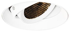 Faretto incasso moderno bianco GU10 AR70 rotondo senza cornice - Oneon Honey
