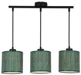 Lampadario a sospensione con filo PATTI 3xE27/60W/230V verde