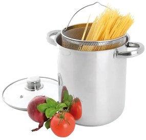 Pentola in acciaio inox con coperchio per induzione 4 l Anett - Orion