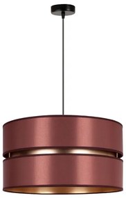 Duolla - Lampadario a sospensione con filo DUO 1xE27/15W/230V diametro 40 cm bordeaux/oro