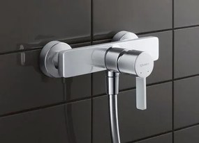 Miscelatore doccia Monocomando con valvola antiriflusso nel raccordo del flessibile Cromo D-Neo DE4230000010 Duravit