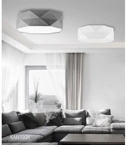 Plafoniera KANTOOR 4xE27/60W/230V bianco