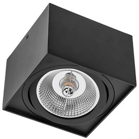 Faretto CHLOE AR111 1xGU10/50W/230V quadrato nero