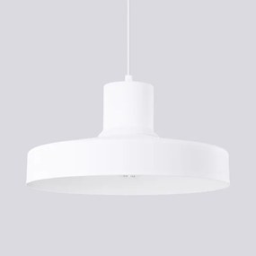 Sollux SL.1702 - Lampadario a sospensione con filo BILO 1xE27/15W/230V diametro 35 cm bianco