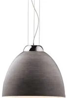 Sospensione Moderna Tolomeo Vetro Grigio 1 Luce E27