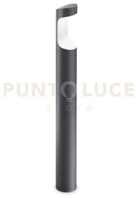 Ges461- paletto 4000k 800lm 9w d.9cm h.80cm grigio antracite