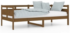 Dormeuse miele in legno massello di pino 90x190 cm