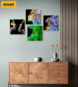Set di quadri – Astrazione multicolore