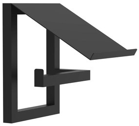 Porta carta igienica da parete 17x15 cm nero