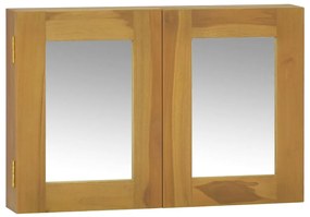 Mobile A Specchio 60x10x40 Cm İn Legno Massello Di Teak /