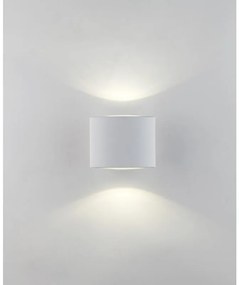 Applique LED moderno da esterno Boxter bianco IP44, luce bianco naturale 700 lumen, INTEC