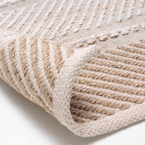 Tappeto lavabile crema 60x90 cm Silves - douceur d'intérieur